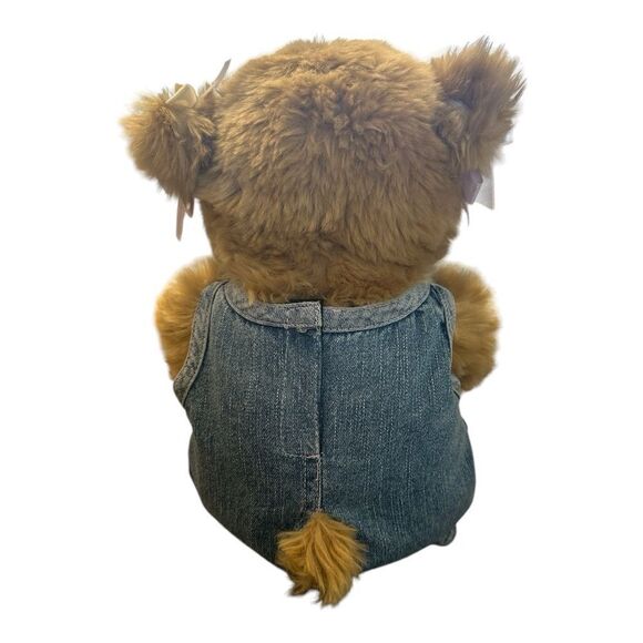 Build-A-Bear Brown Teddy with Purple flower  Outfit - Picture 4 of 10